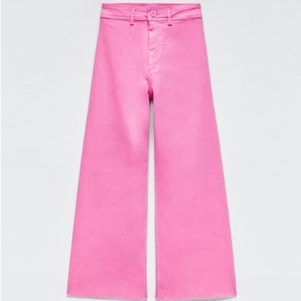 Vibrant Pink Wide-Leg Pants